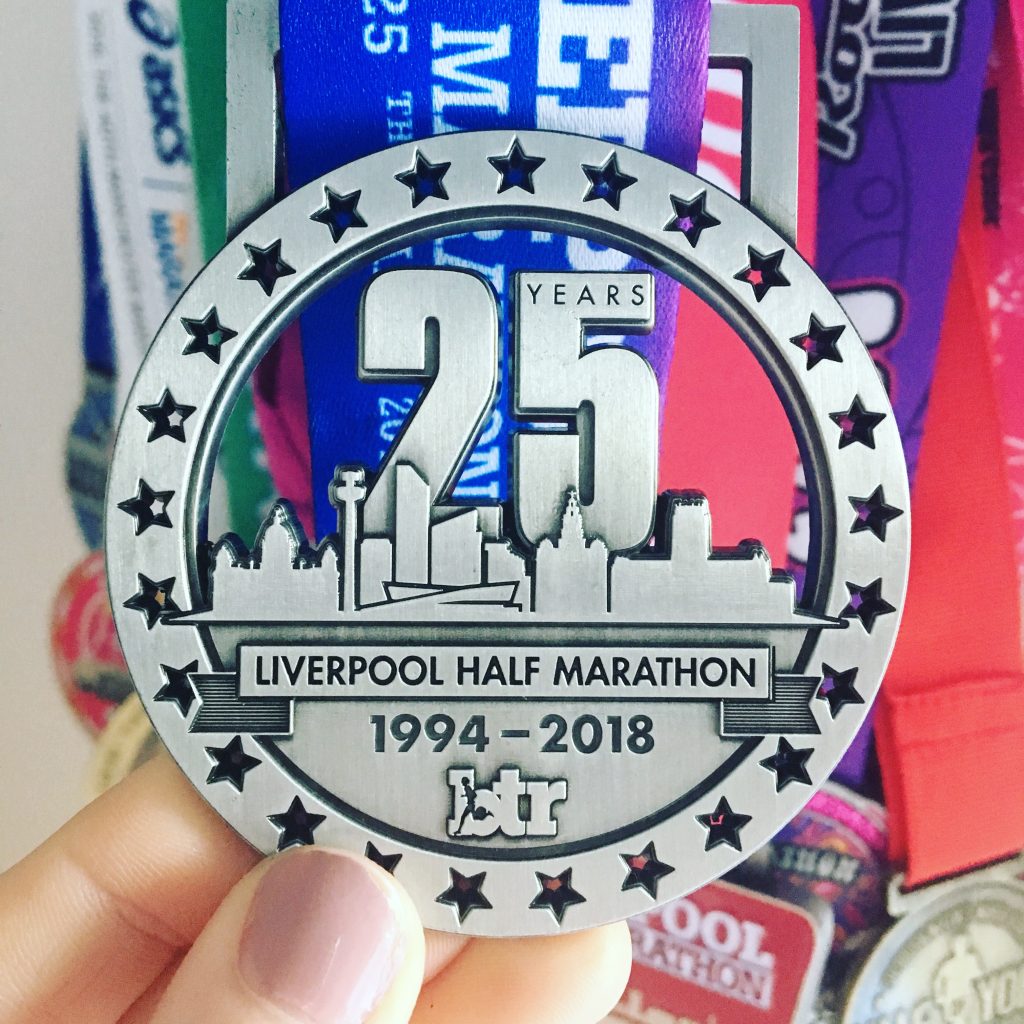 brt liverpool half marathon medal 2018
