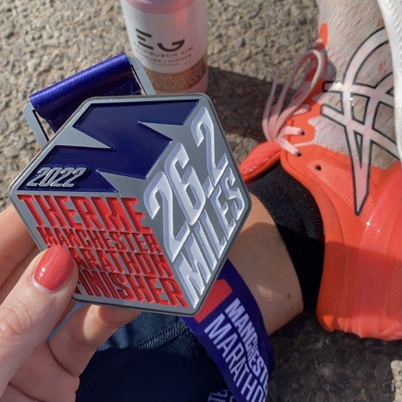 manchester marathon medal