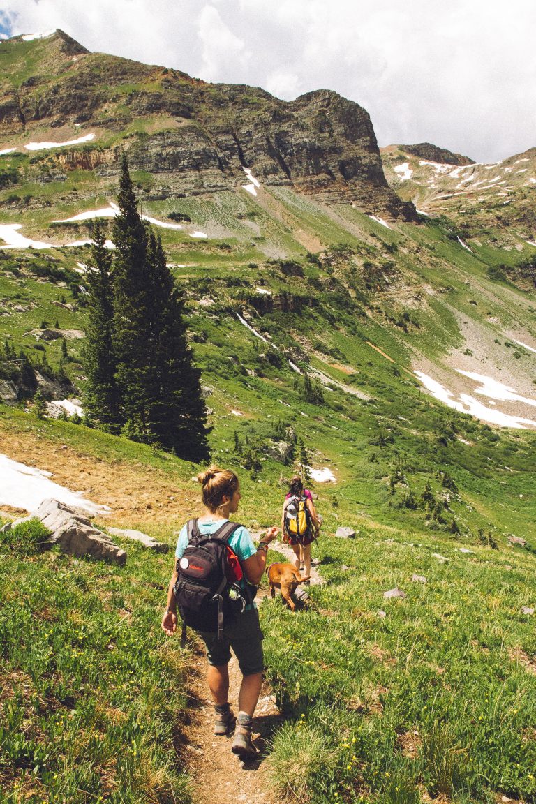 walking in hills