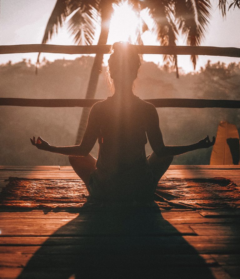yoga pose outdoors