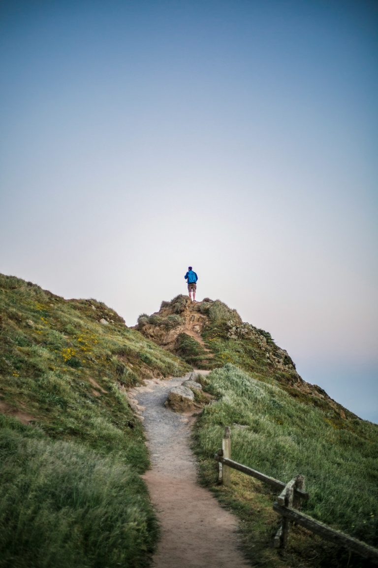 mountain path with view