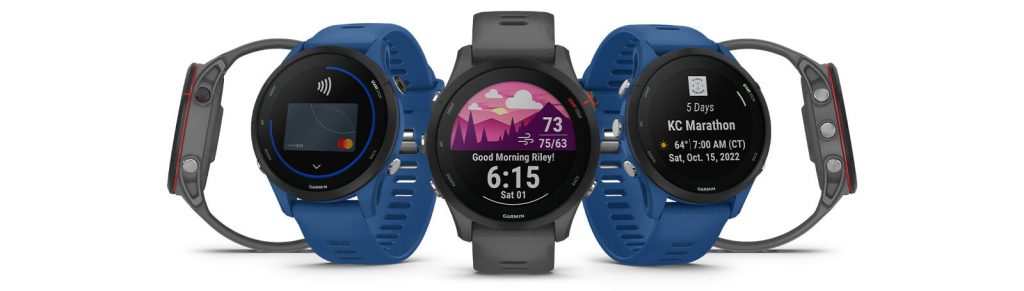 Close-up of Garmin Forerunner 255 display
