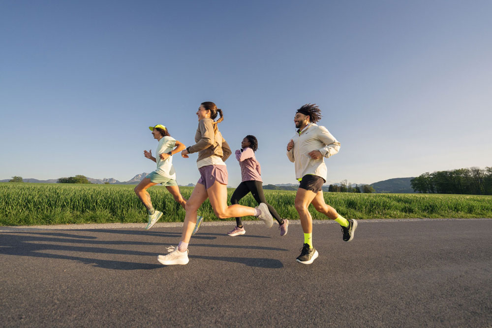 4 runners in ASICS