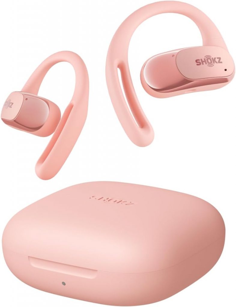 shokz pink headphones