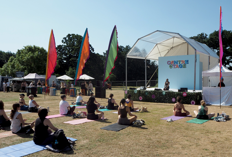 Happy Place Festival Yoga Tent London