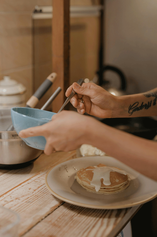 gym kitchen pancakes 