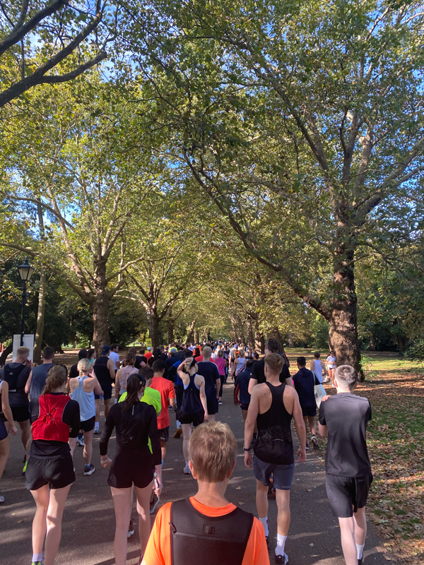 battersea park half start line